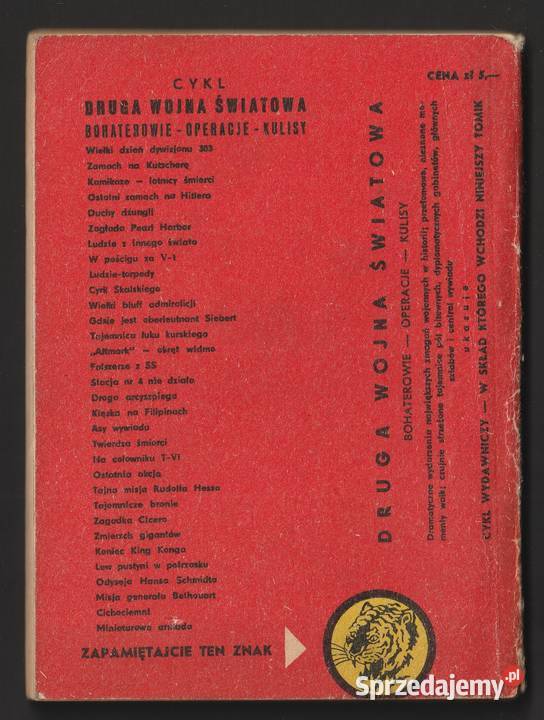 ŻÓŁTY TYGRYS TU RADIO GLIWICE 1959 miękka Łódź