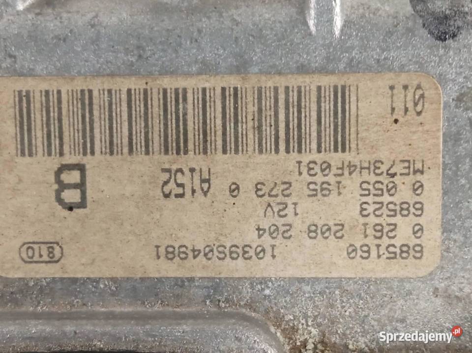 STEROWNIK SILNIKA 0261208204 14 B 95 Fiat Stilo świętokrzyskie