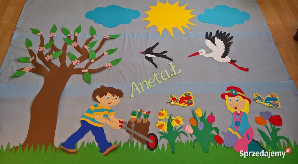 Dekoracje wiosenne z brystolu 504102444 sprzedam