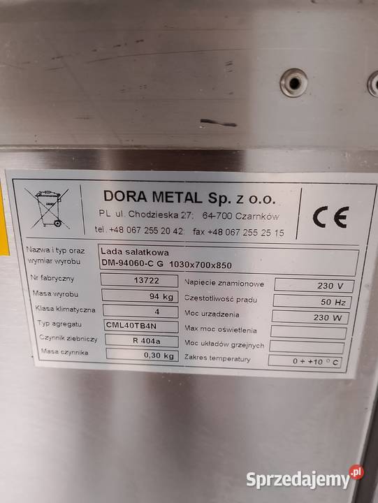 Lada sałatkowa 25GN 11 dł 1030 DM94060C Wrocław