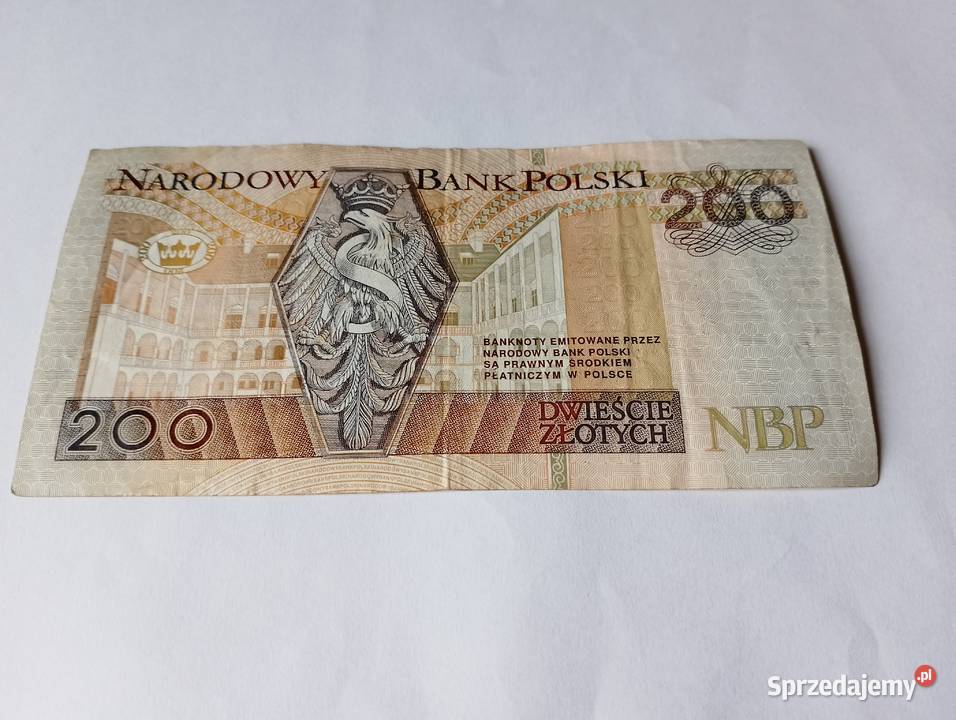 BANKNOT 200 złotych z 1994 roku pieniądz Złotniki