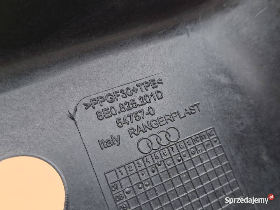 AUDI A4 B6 B7 PŁYTA OSŁONA PODWOZIA LEWA Bieleń