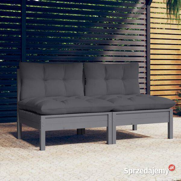 vidaXL 2osobowa sofa ogrodowa z antracytowymi Warszawa
