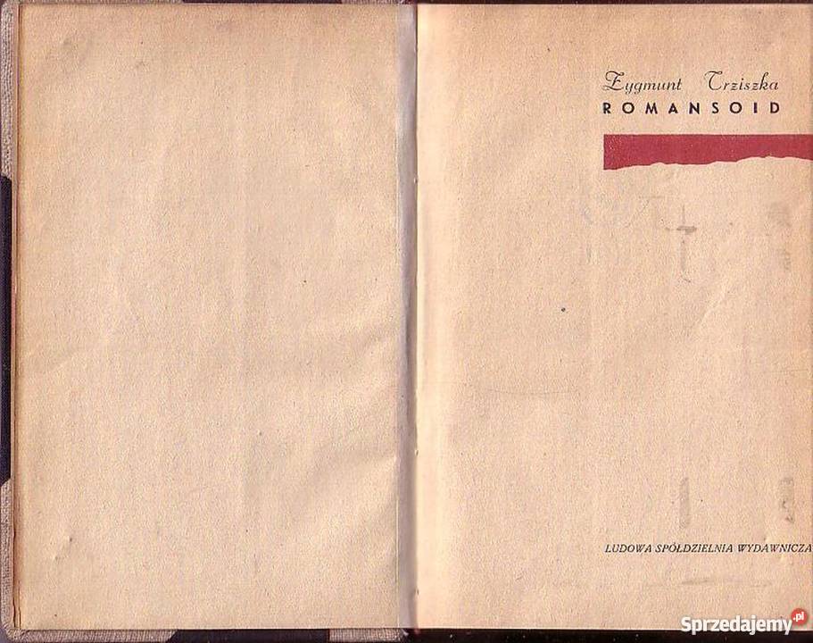 0363 ROMANSOID ZYGMUNT TRZISZKA Proza i poezja Czyrna
