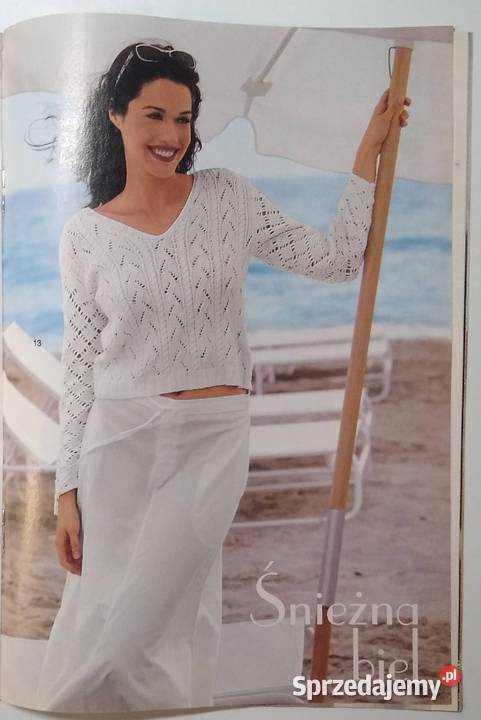 Dama w swetrze 82004 szydełko druty Gdańsk