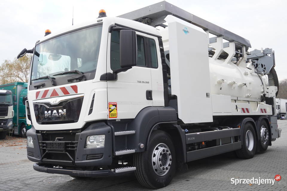 MAN TGS 26360 E6 Zabudowa WUKO Rivard 18 m3 180 nawigacja GPS Kraków