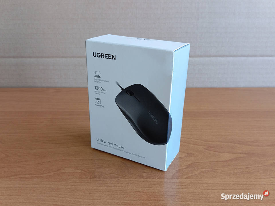 NOWY Mysz przewodowa USB UGREEN MU007 Węgrów