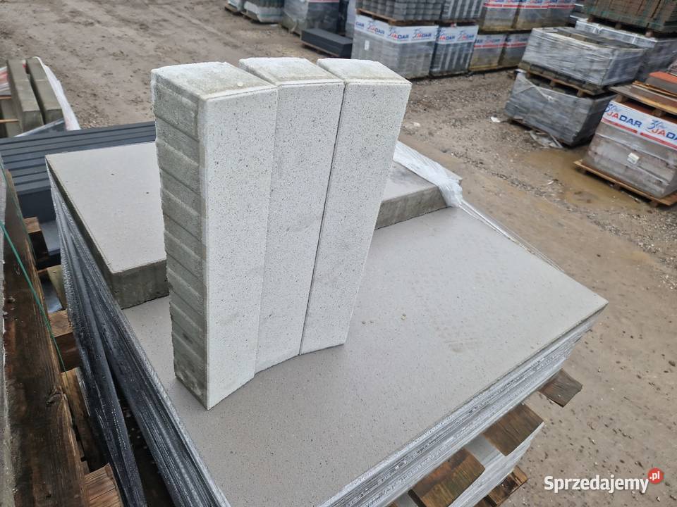 Palisada Betonowa Venetto 45x9 kolor biały Wielogóra