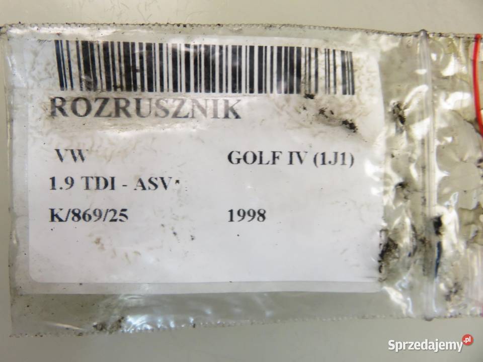 ROZRUSZNIK VW GOLF IV 1J1 19 TDI 110 ASV sprzedam
