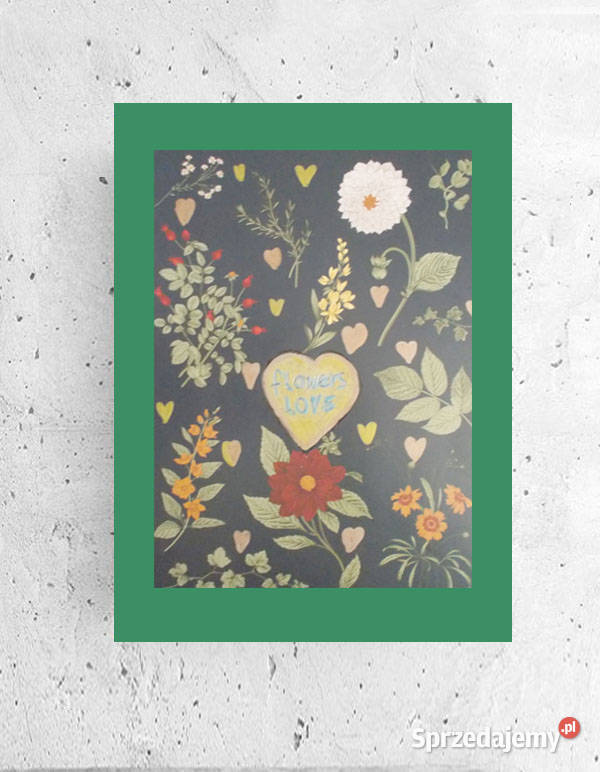 botaniczny plakat A4 kwiatki obrazek 21x30 zachodniopomorskie Szczecin