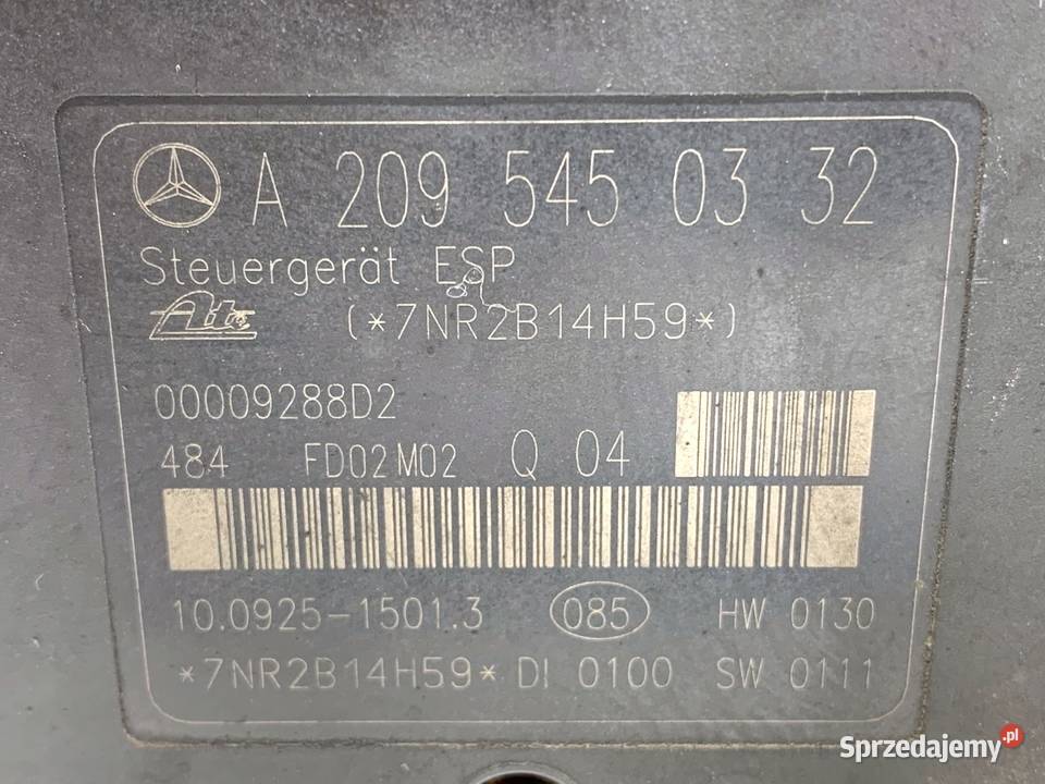 POMPA ABS MERCEDES W203 2095450332 22 143 0007 osobowe