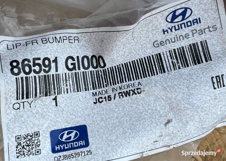 Listwa chrom zderzaka przód środkowy hyundai Sieraków sprzedam