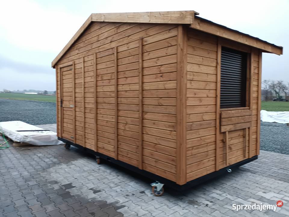 domek handlowy mobilny koła stragan kiosk Julianpol