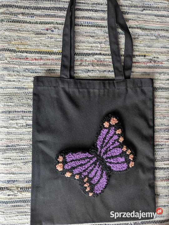 Torba chopper z motylem ręcznie robionym Torby i torebki