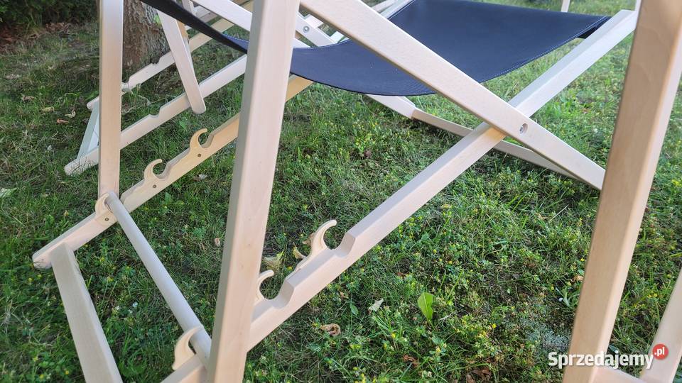 POLSKI Leżak DREWNIANY plażowy ogrodowyMIX małopolskie Kraków