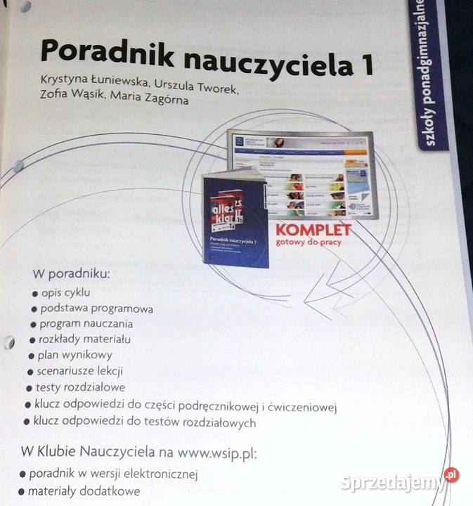 Alles klar 1a1b Poradnik nauczyciela 1 K Chełm