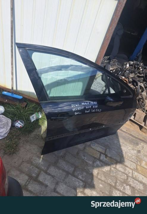 Drzwi prawe przód Peugeot 407 20B 2004rKod