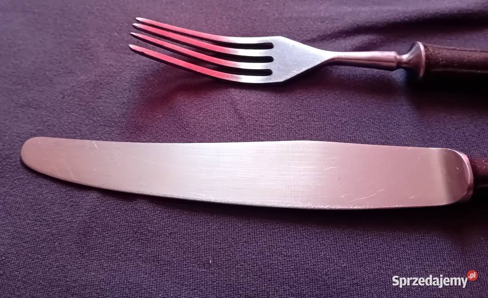Komplecik Gerlach nóż stołowy i widelec z Koźminek