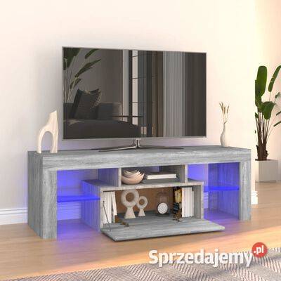 vidaXL Szafka pod TV z LED szary dąb sonoma Warszawa