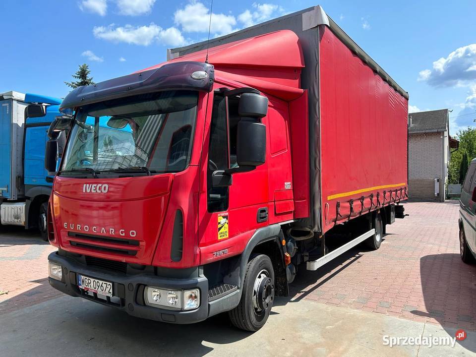 Iveco Eurocargo 75E18 windą paleciak plandeka Rok produkcji 2007 Michałowice