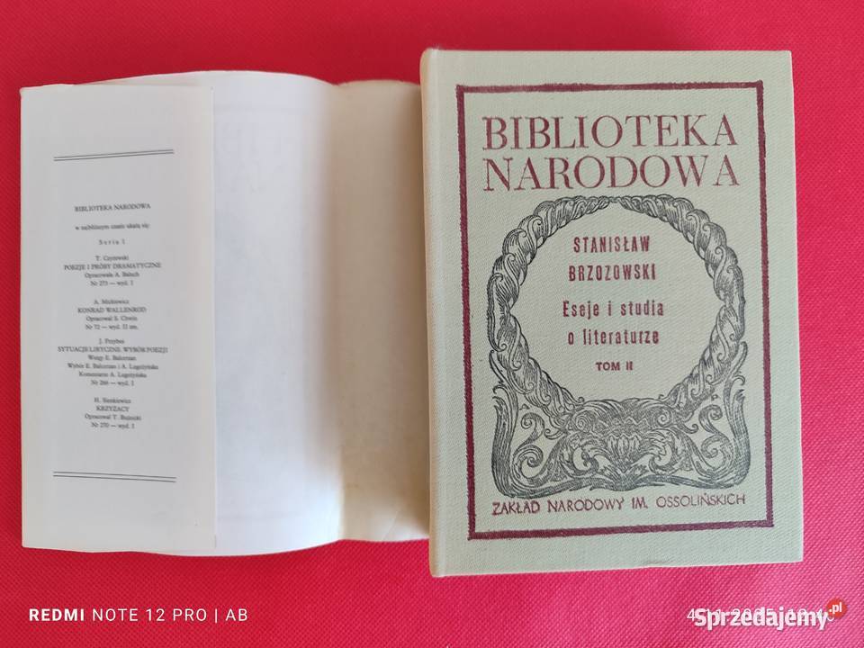 S Brzozowski Eseje i studia o literaturze t 12 śląskie Katowice