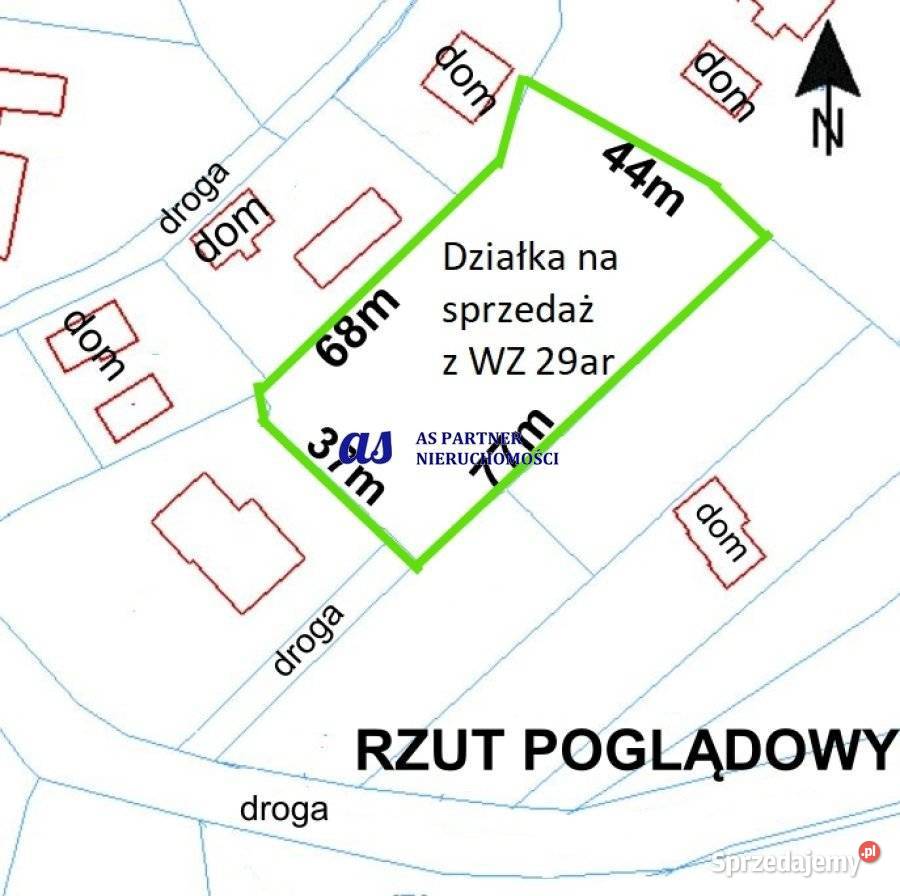 Wyjątkowa działka budowlana z WZ Zarzecze 29ar woda sprzedam
