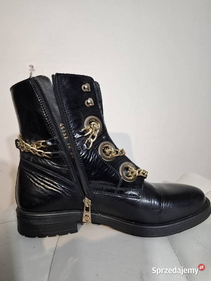 Skórzane botki workery damskie 38 Kazar