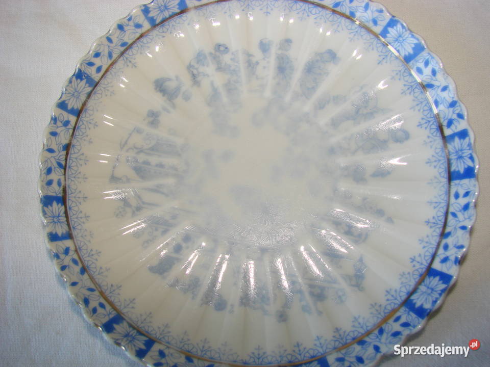 China Blau Bavaria Rosslau talerzyk Pruszcz Gdański