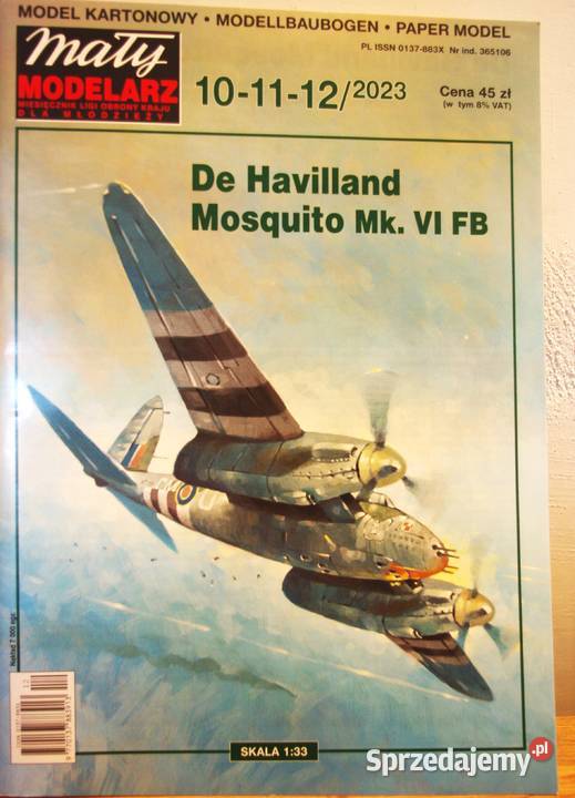 Mały Modelarz De Havilland Mosquito Mk 101112