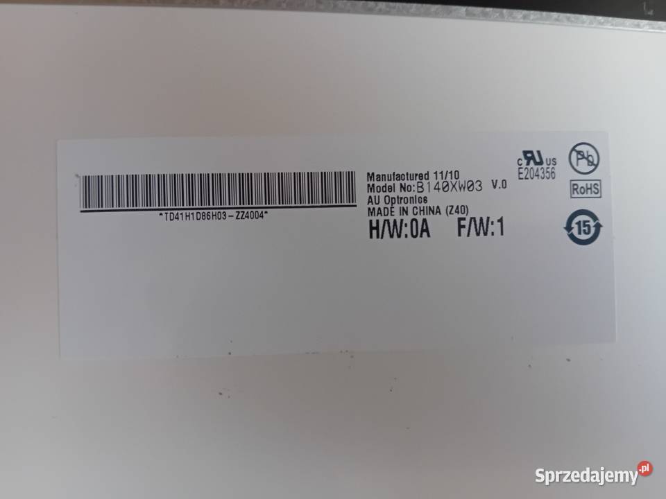 Matryca 14 Laptopa B140XW03 V0 błyszcząca Kraków