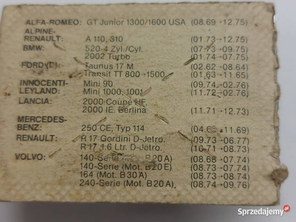 Przerywacz Bosch Alfa Romeo GT Alpine Renault Gdynia