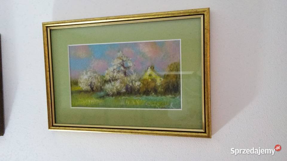Mikołaj Konczalski pastel olejny obraz Włocławek