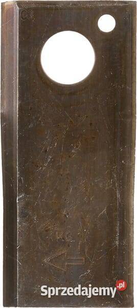 Nożyk kosiarki rotacyjnej prawy 107x48x4 mm