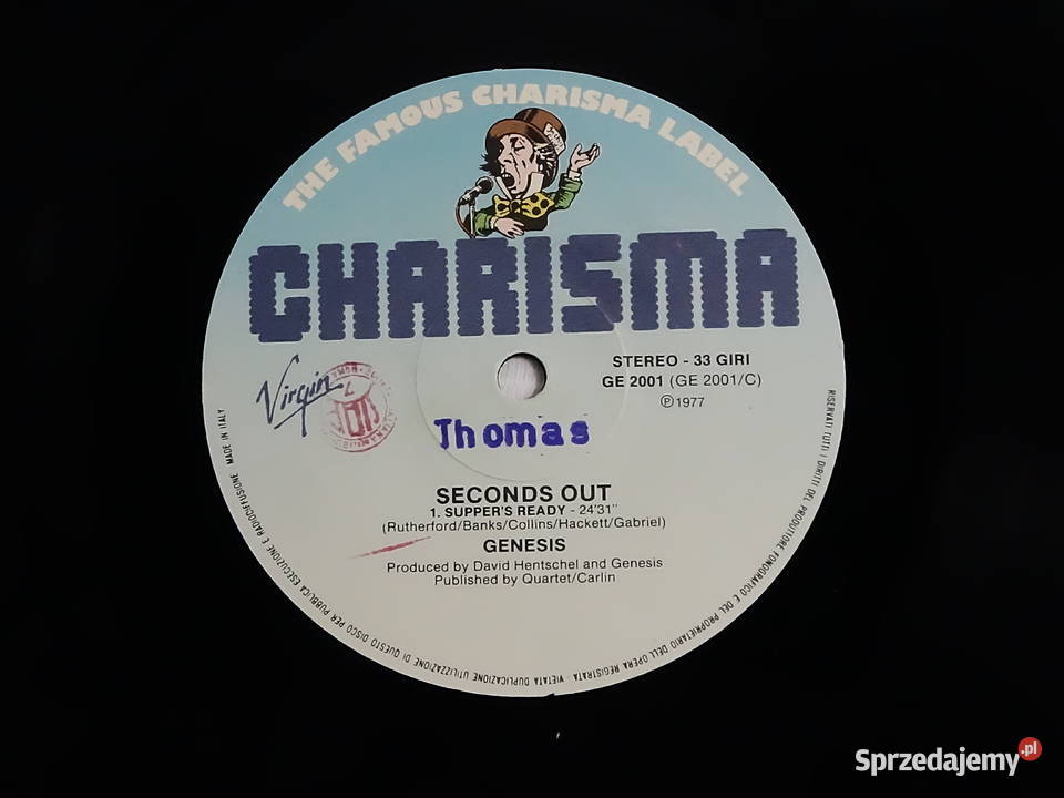 GENESIS Seconds Out 2LP Włoskie wydanie 1977 Biłgoraj sprzedam