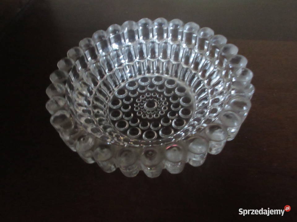 Ozdobne kryształy półmiski salterki przezroczysty Wyposażenie wnętrz Słupca sprzedam