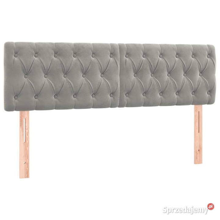 Zagłówek do łóżka z LED jasnoszary 160x7x7888 Warszawa sprzedam