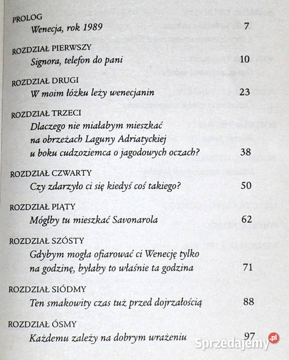 Tysiąc dni w Wenecji Marlena de Blasi Pozostałe Chełm sprzedam