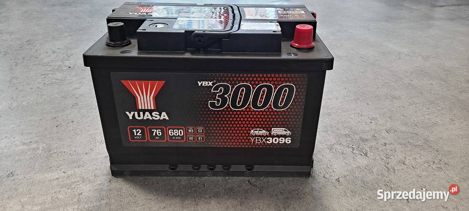 Akumulator Yuasa 76AH 680A Grudziądz Śniadeckich