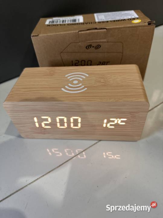 Drewniany zegarbudzik Lipno