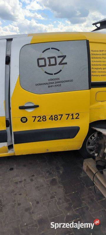 DRZWI PRZESUWNE LEWE PEUGEOT PARTNER II EWP osobowe Lipno