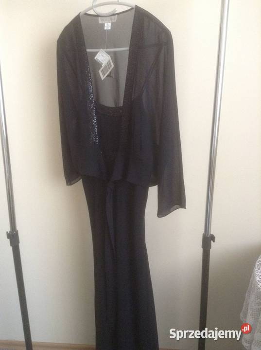 Nowa suknia wieczorowa dwuczęściowa100 jedwab M Opole