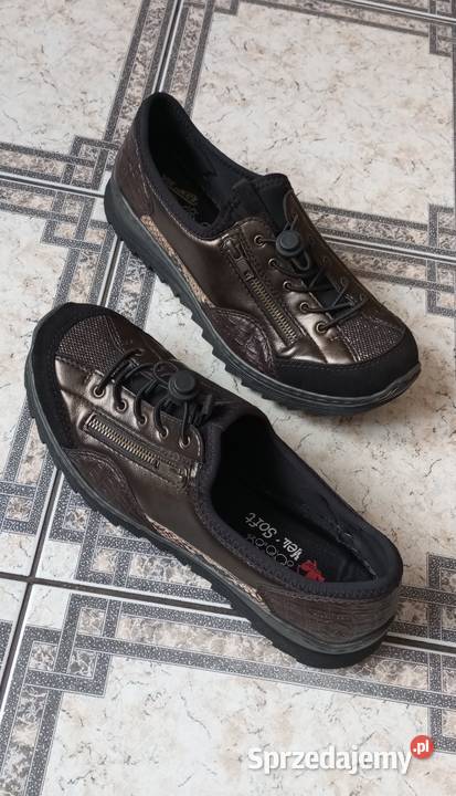 Rieker wygodne damskie sneakersy półbuty buty 41 skóra ekologiczna Półbuty Sędziszów Małopolski