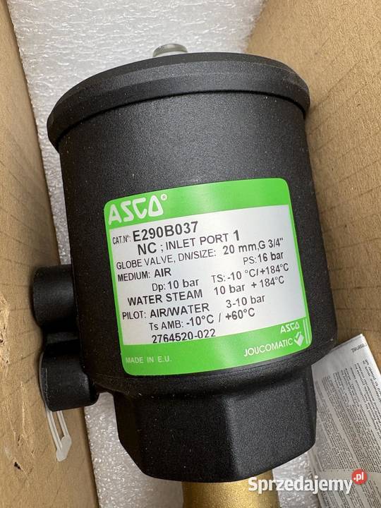 Asco E290B037 Zawór pneumatyczny skośny 22 NC Warszawa