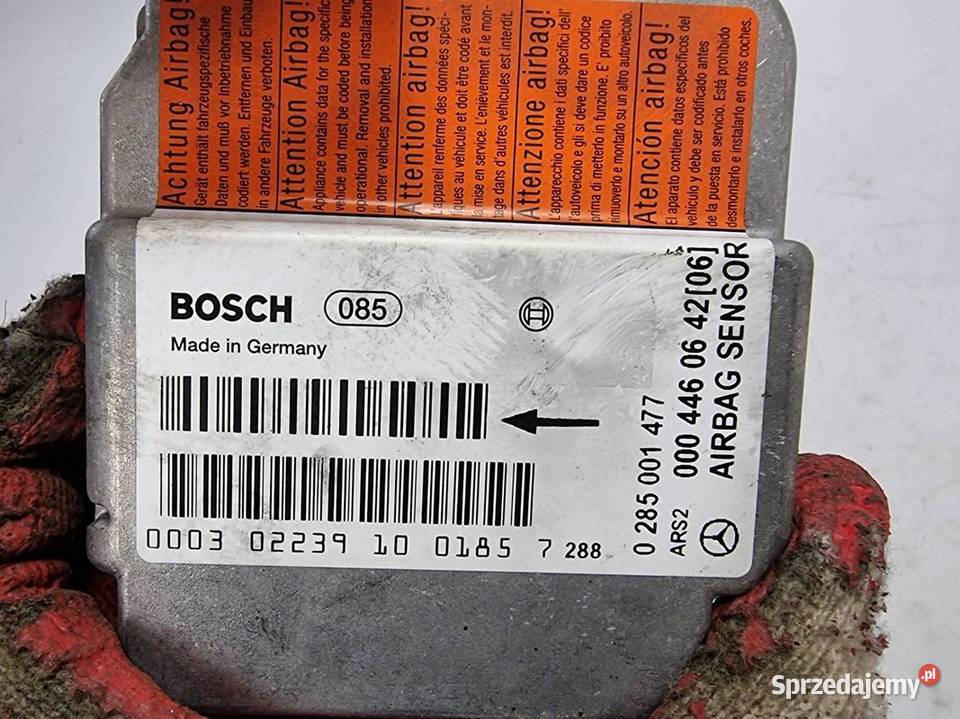 SENSOR AIRBAG MERCEDES SPRINTER 904 0285001477