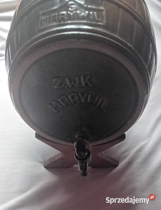 Reklamowa beczułka ceramiczna Marywil Sucherniów Koźminek