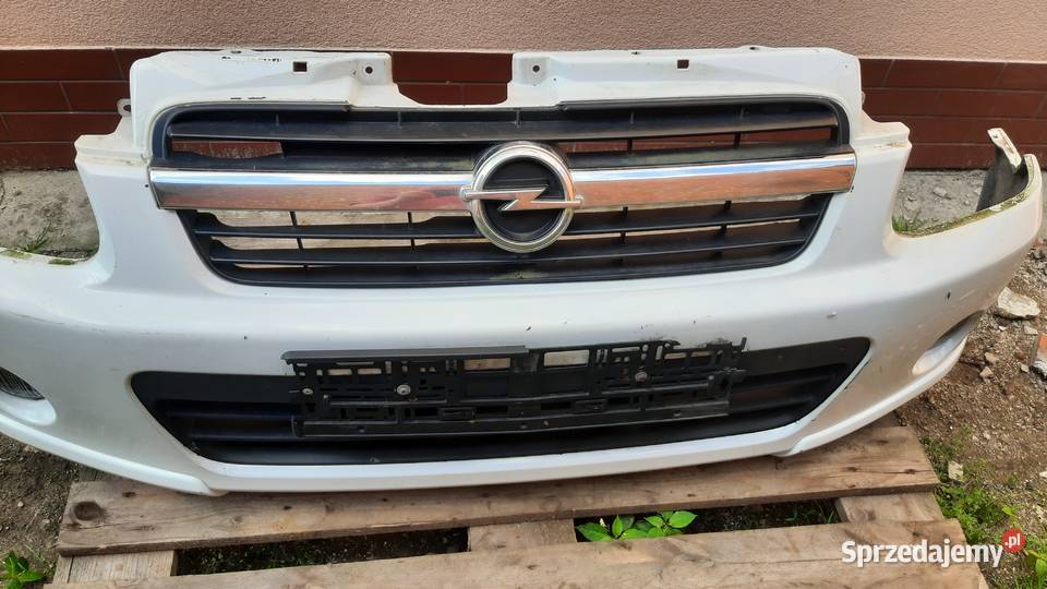 derzak przedni Opel Agila A lift Biały kompletny Dębno