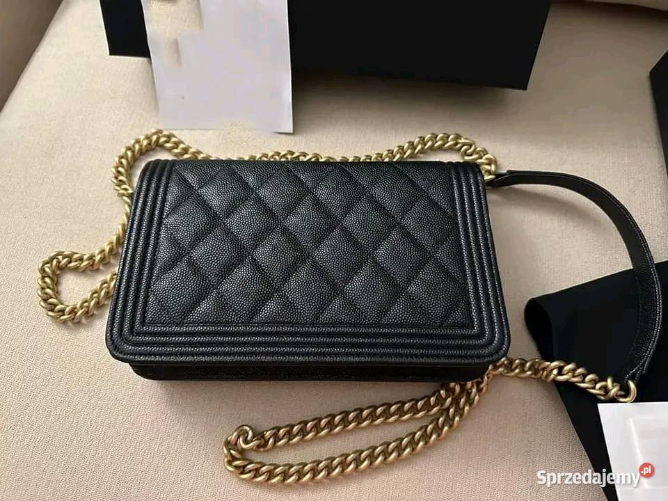 Chanel BOY WOC Czarne Kawiarnie GHW Worek  Torby i torebki wielkopolskie Poznań