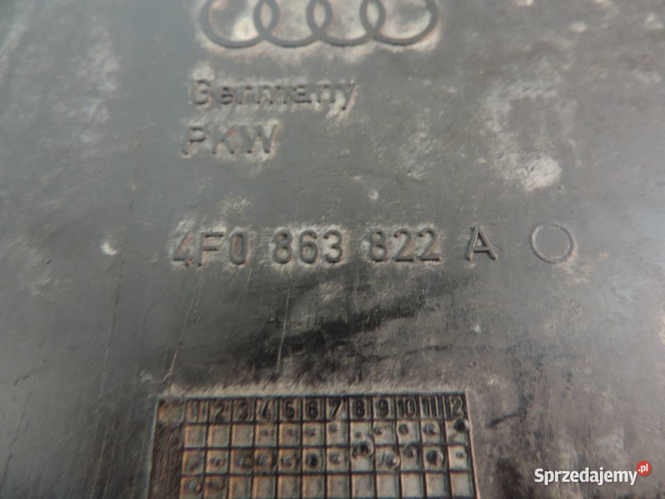 OSŁONA PŁYTA POD SKRZYNIE AUDI A6 C6 4F0863822A Nowy Sącz