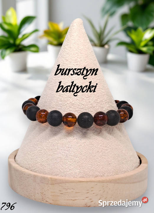 Bransoletka z bursztynu bursztyn bałtycki kulka Warszawa