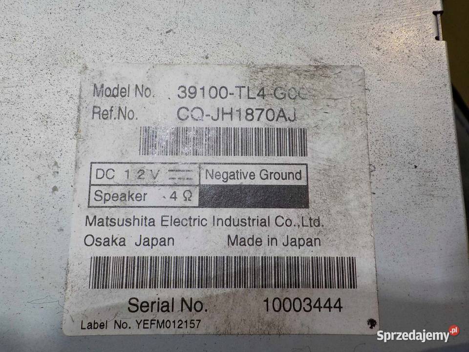 HONDA ACCORD VIII 08r radio CD 39100TL4G0 Suków